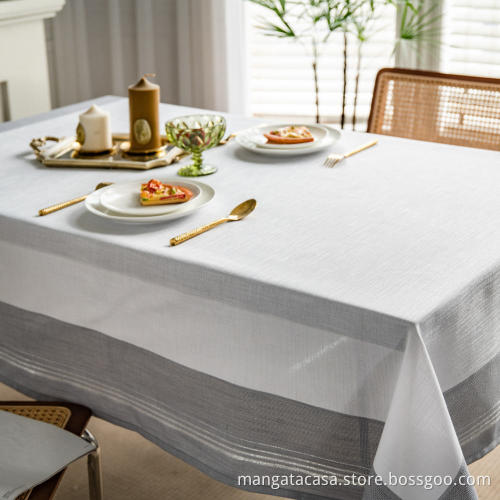High Quality Waterproof 100%Polyester Tablecloth For Home